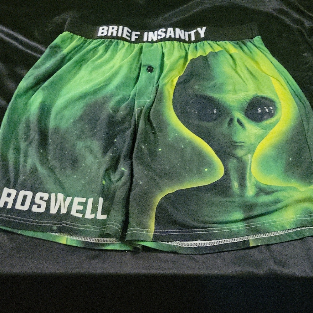 Roswell Alien Boxer Shorts L